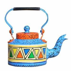 Bouilloire à thé en cuivre gravée motif floral, pot à café et à eau fait main, théière pour cuisine, restaurant, usage domestique et options cadeaux - Product Image 4