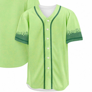 Maillot de baseball pour équipes, col rond oversize, manches courtes, style hip-hop, vente en gros, maillot de baseball uni de haute qualité pour hommes - Product Image 3