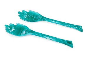 Ensemble de serveurs à salade en résine rose, écologiques, compatibles lave-vaisselle, outils à salade manuels - Product Image 6