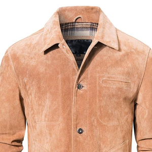 Chaqueta de Cuero con Cremallera y Forro de Gamuza Negra para Hombre Sirius Sports, Cuello Alto, Cuatro Bolsillos, con Capucha, Resistente al Viento, Estilo Casual para Trabajo - Product Image 5