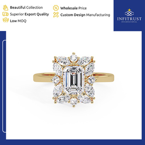 Custom Size Possible Hot Selling Low-Priced Handcrafted 925 Sterling <b>Silver</b> <b>Solitaire</b> Diamond <b>Rings</b> with VVS Clarity on Sale - Product Image 4