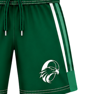Pantalones Cortos de Rugby Personalizados en Verde Oscuro y Blanco, Uniforme de Equipo Transpirable y Ligero, Ropa Deportiva de Entrenamiento Personalizada para Rendimiento Atlético - Product Image 4