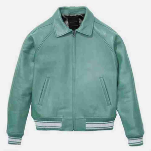 Blouson Bomber en Cuir PU pour Homme, Col Rabattu, Fermeture Éclair, Couleur Unie, Manches Classiques, Style Automne, Coupe Décontractée - Product Image 2