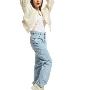 Chaqueta de béisbol para mujer con botones frontales, ropa sexy para Collage, venta al por mayor, chaqueta universitaria de satén personalizada para equipo - Product Image 3