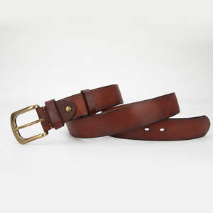Ceinture en cuir avec logo personnalisé pour hommes, ceinture de haute couture fabriquée au Pakistan - Product Image 4