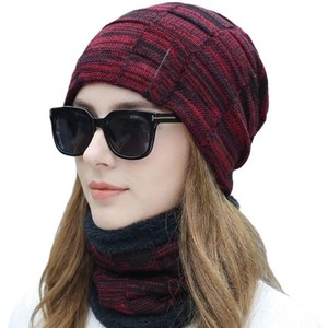 Winter Cap Soft Warm <b>Beanie</b> Wool Blend Wholesale Custom Design Unisex Stripes Knit Cuffed <b>Beanies</b> Outdoor Sports Ear Protection - Product Image 2