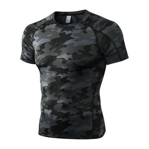 <b>Men's</b> Compression Shirts Short Sleeve Workout Gym T-Shirt Running Tops Cool Dry Sports <b>Base</b> <b>Layer</b> Athletic Undershirts - Product Image 1
