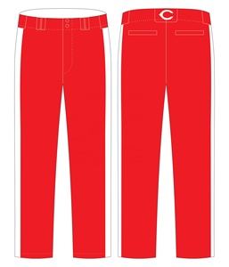 Ensemble uniforme de baseball des Reds pour hommes, maillot et pantalon rouges, numéro imprimé, manches courtes, coupe classique - Product Image 4