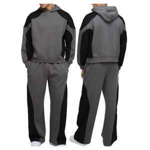 Custom Logo Men's 100% Cotton Fleece Tracksuit Set Hoodie <b>Jogger</b> for Casual Style for Men and Women <b>oversize</b> tracksuit - Product Image 2