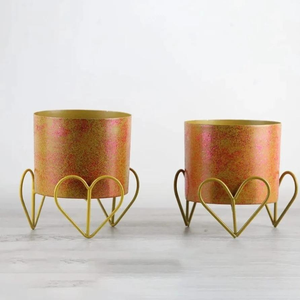 Macetero de Metal Negro de Diseño con Soporte, Maceta Moderna para Interiores y Exteriores, para Balcón, Vivero, Jardín, Hogar, Hotel, Decoración - Product Image 3