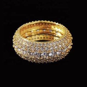 IGI Certified VVS Moissanite Diamond <b>Ring</b> Luxury Engagement Wedding <b>Ring</b> with Iced Brilliant Cut for Women <b>Men</b> for Anniversary - Product Image 6
