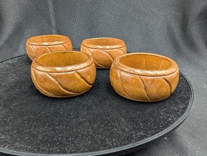Ensemble d'anneaux de serviette en bois faits à la main créatifs pour l'arrangement de table festif, accessoires de décoration de fête, collection élégante S - Product Image 4