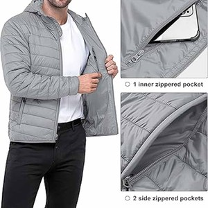 Vestes matelassées de haute qualité pour hommes, manteau matelassé pour l'hiver, veste matelassée en duvet de haute qualité - Product Image 3