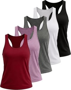 เสื้อกล้ามทรง Racerback คุณภาพสูงสำหรับผู้หญิง ผ้าฝ้ายผสมโพลีเอสเตอร์เนื้อนุ่ม เหมาะสำหรับออกกำลังกาย ฟิตเนส และวิ่ง - Product Image 5