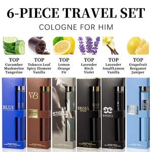 Set de 6 Fragancias Masculinas de Larga Duración, 35 ml Cada Una, Eau de Toilette en Spray, 6 Aromas Diferentes, Mini Fragancias para Citas, Sets de Viaje - Product Image 4