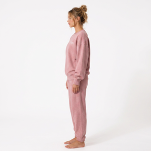Conjunto de Sudadera y Pantalones Deportivos para Mujer, Personalizable con Marca, Felpa, Corte Holgado, Fabricante de Ropa al por Mayor con Etiqueta Privada - Product Image 5
