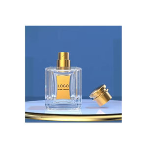 Botella de Perfume Cuadrada de Vidrio Vacía de Lujo Moderna de 30 ml, 50 ml, 100 ml, Venta Caliente, Serigrafía, Etiquetas con Estampado en Caliente, Elegante - Product Image 1