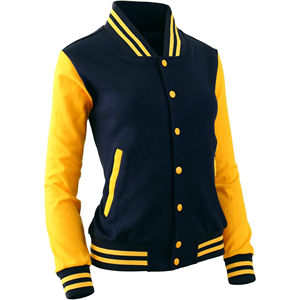 Chaqueta Universitaria Personalizada OEM para Hombre, Chaqueta Varsity con Letras, Forro Polar, Mangas de Cuero Genuino, Parches de Chenilla de Alta Calidad, Logotipo Frontal - Product Image 1