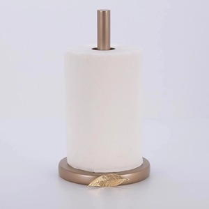 Simple <b>Paper</b> Towel Holder For Bathroom <b>Kitchen</b> Countertop Use Easy To Use Durable Tissue Roll Stand Handcrafted From India - Product Image 2