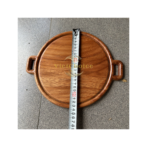 Vietchoice Cute Eco Friendly Wooden <b>Trivet</b> Heat Resistant Pot Holder 500mm Diameter Kitchen Accessory Made in Vietnam - Product Image 1