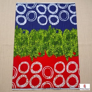 Wholesale Luxury African Wax Print Cotton Fabric Wedding Textile Custom Fabric OEM ODM Manufacturer Factory Export Supplier - Product Image 2