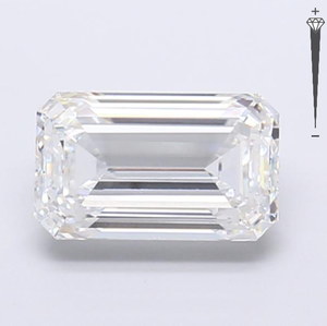 Diamante Cultivado en Laboratorio con Certificación IGI, Corte Esmeralda de 4.09 CT, Color D, Claridad IF, CVD LG 735532560 ROYAL GEMS para Joyería - Product Image 1