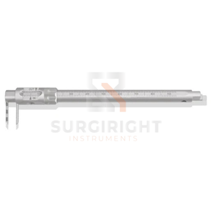 Calibrador de Implantes Deslizante de Acero Inoxidable, Instrumento de Medición para Implantes Dentales, Certificado CE Clase I, Modelo SI-OIS-0001 1 Quirúrgico - Product Image 2