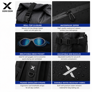 Mochila de Natación Impermeable IPX-8 de Poliéster OEM, Bolsa Deportiva de 35L con Compartimento para Zapatos y Funda para Portátil, para Piscina, Playa y Viajes - Product Image 2