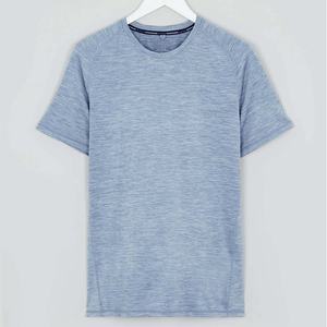 Camiseta de manga corta para hombre, de color sólido, ajustada, talla grande, cuello redondo clásico, de algodón, para máquina de impresión/camisetas para hombre - Product Image 6
