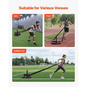 Slitta in Acciaio per Allenamento con Pesi, Attrezzatura Atletica per Migliorare Velocità e Condizioni Fisiche - Product Image 3
