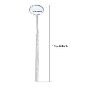 Eyelash <b>Magnifying</b> <b>Mirror</b> Tool Stainless Steel Handle For Eye Makeup Application - Product Image 3