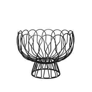 Panier de rangement pour fruits de luxe tendance, en métal antique de qualité supérieure, design élégant, avec taille et forme personnalisées en bois - Product Image 2