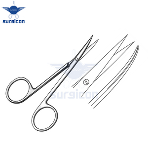 Tijeras Iris-Kilner de 11.5 cm (4½ Pulgadas), Afiladas, Curvas, Estándar, de Acero Inoxidable, Reutilizables, Quirúrgicas, para Cirugía Plástica - Product Image 6
