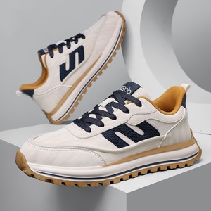 Nouvelles chaussures décontractées pour hommes, respirantes, sportives, tendance et polyvalentes, à semelle épaisse. - Product Image 1