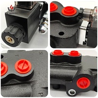 Vanne directionnelle monobloc hydraulique à solénoïde haute précision Hy-Waloil série Z80 à 1 bobine - 12/24V