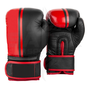 Gants de MMA en cuir véritable de qualité supérieure, personnalisés blancs et bleus, pour entraînement et sparring, durables, professionnels, ensemble de boxe Muay Thai - Product Image 1