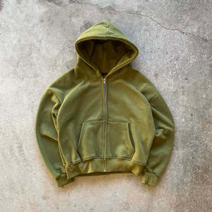 Clothing Manufacturers Personalised Hoodie Embroidered Customisable Hoodie Blank Heavy Weight Boxy Fit Man Boxy Zip Hoodies Men - Product Image 2