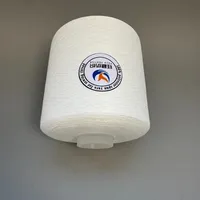Benang Poliester Spun 100% Benang Poliester Spun 40s 50s Serat Stapel Poliester Kekuatan Tinggi untuk Produksi Benang Jahit