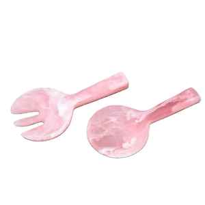 Royal Resin Designer Handle <b>Salad</b> Server Set Eco-Friendly Serving <b>Spoon</b> with Measuring Handle Dishwasher Safe Kitchen Utensil - Product Image 1