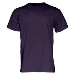 Men's Regular Fit Short Sleeve O-Neck T-Shirt Solid Color Cotton Jersey Casual Wear - Product Image 2