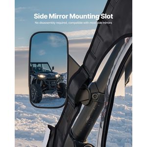 Per CFMOTO Uforce 1000 XL 2022-2024: Porte Superiori per Cabina Antivento e Impermeabili con Cerniera, Porte Superiori Morbide Migliorate per UTV - Product Image 5