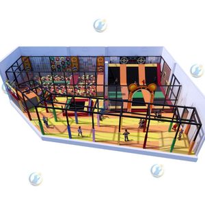 Equipo de juegos interior: Área de juegos blandos, piscina de bolas, tobogán, estructura de escalada, multimaterial, alta capacidad, tamaño personalizable - Product Image 3