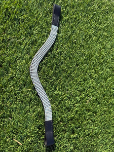 Cintas para la frente de cuero genuino de vaca para caballos, cinta para la frente con adornos brillantes, brida premium con cristales - Product Image 5