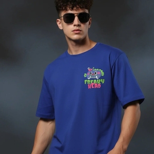 เสื้อยืดคอตตอนหนาน้ำหนักมากทรงโอเวอร์ไซส์สำหรับผู้ชาย ลายยาแก้ไอสุดฮิตประจำฤดูร้อนปี 2026 ขายส่ง - Product Image 1