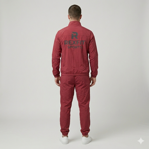 ผู้ผลิตชุดวินด์เบรกเกอร์แบบปรับแต่งได้สำหรับผู้ชาย ชุดวอร์มแบบมีซิปสองชิ้น ระบายอากาศได้ดี สะท้อนแสง เหมาะสำหรับวิ่งออกกำลังกาย ทำจากไนลอน สำหรับฤดูหนาว - Product Image 5