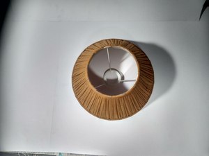 Nouvelle Arrivée Abat-jour Suspendu E27 Fait Main Style Européen Moderne en Tissu Coton et Lin avec Cadre en Fil Léger pour Intérieur - Product Image 3