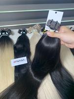 Extensions de cheveux vierges vietnamiens lisses à bandes adhésives, spéciales NASA, teintes, super double drawn, couleurs plus claires, 100g, vente en gros 55 60 65