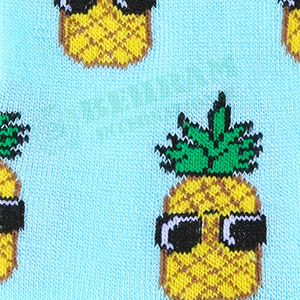 Chaussettes courtes en coton peigné pour l'automne, colorées et amusantes, avec motif de fruits (Durian), logo sur le bord, respirantes, unies, vente en gros - Product Image 6