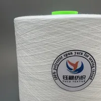 Hilo de Poliéster de Fibra Corta para Coser, Bordar, Impermeable, Resistente a Químicos, para Prendas, Zapatos, Bolsos y Textiles para el Hogar