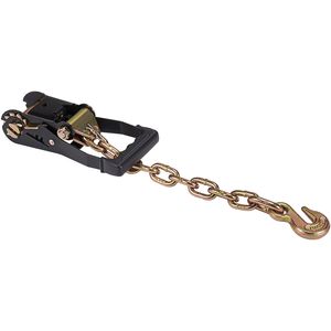 Ancoraggi a catena per auto stile lasso da 2 pollici, cinghie per pneumatici da 120 pollici, carico di esercizio 5865 libbre, resistenza alla rottura 11023 libbre, ancoraggio a H durevole - Product Image 1